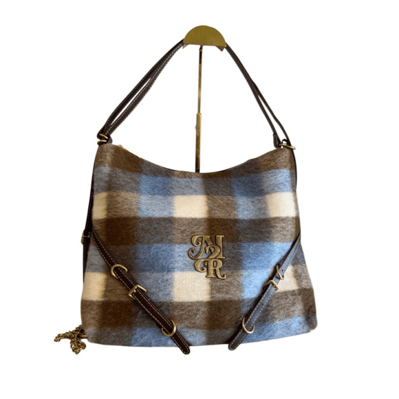 Plaid Y2k Shoulder Hobo Bag - Picture 1 of 9